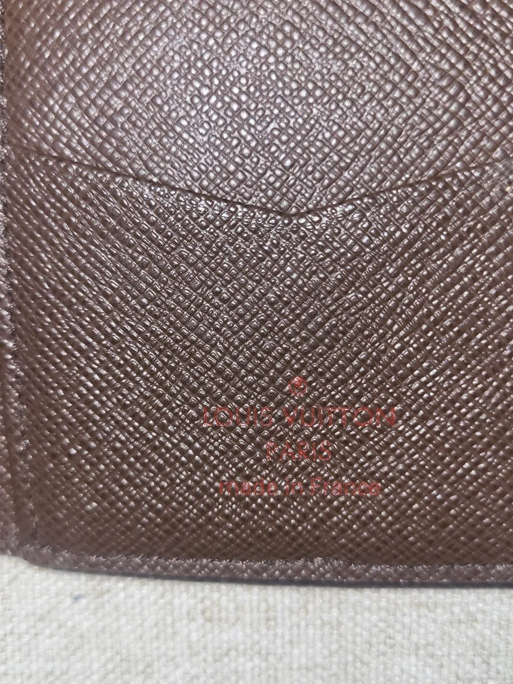 Louis Vuitton Damier Ebene Brown Canvas Pocket Organizer